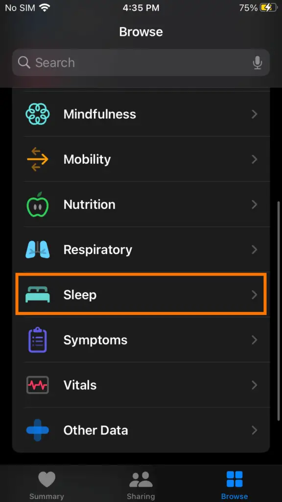 iPhone Enable “Sleep Mode” 2