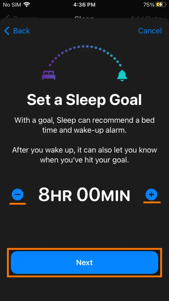 iPhone Enable “Sleep Mode” 5