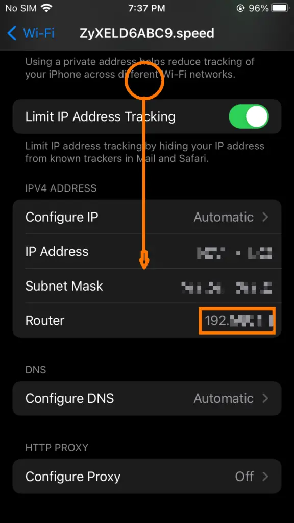 Find WiFi Password on iPhone With Router Settings 3