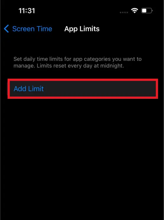 Set Limits for App Use 3