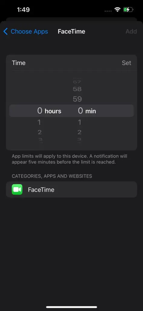 Set Limits for App Use 6