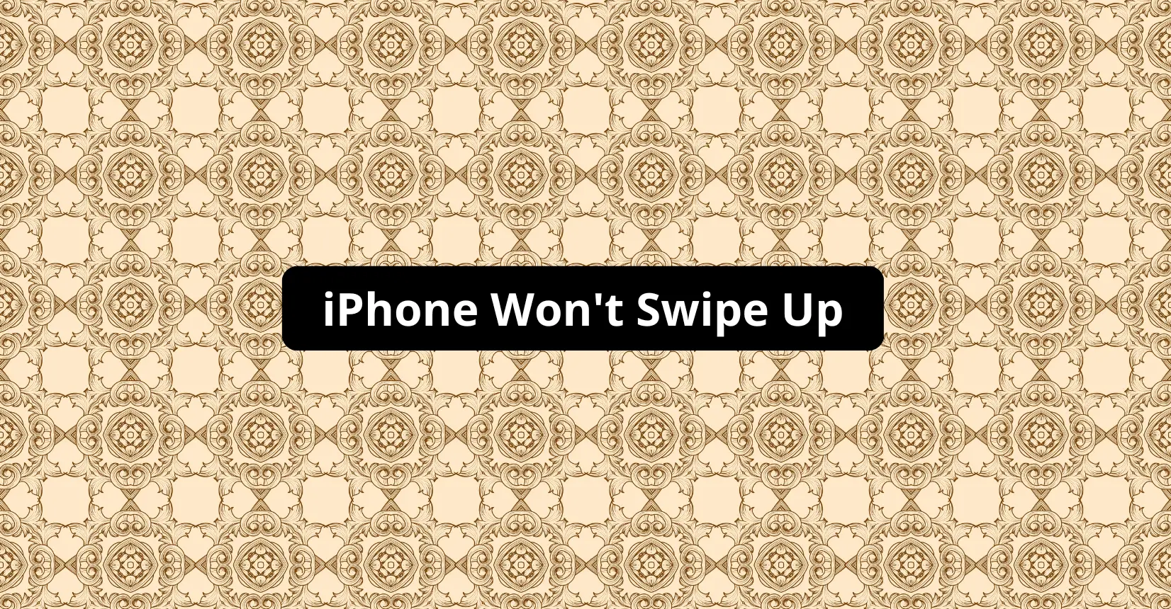 iPhone Won't Swipe Up